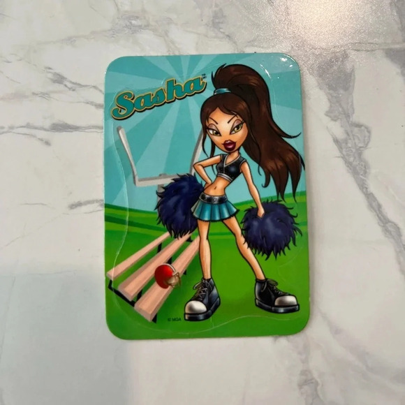 Bratz Sportz Rockin Cheerleading Sasha Sticker Vintage - Picture 1 of 2